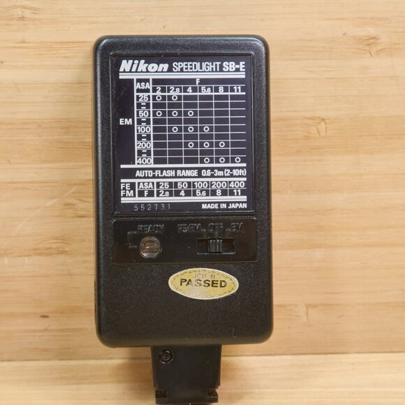 Nikon EM SLR 35mm Film Camera, with Nikon E 50mm f1.8 Lens, Nikon SB-E Flash - Picture 12 of 12